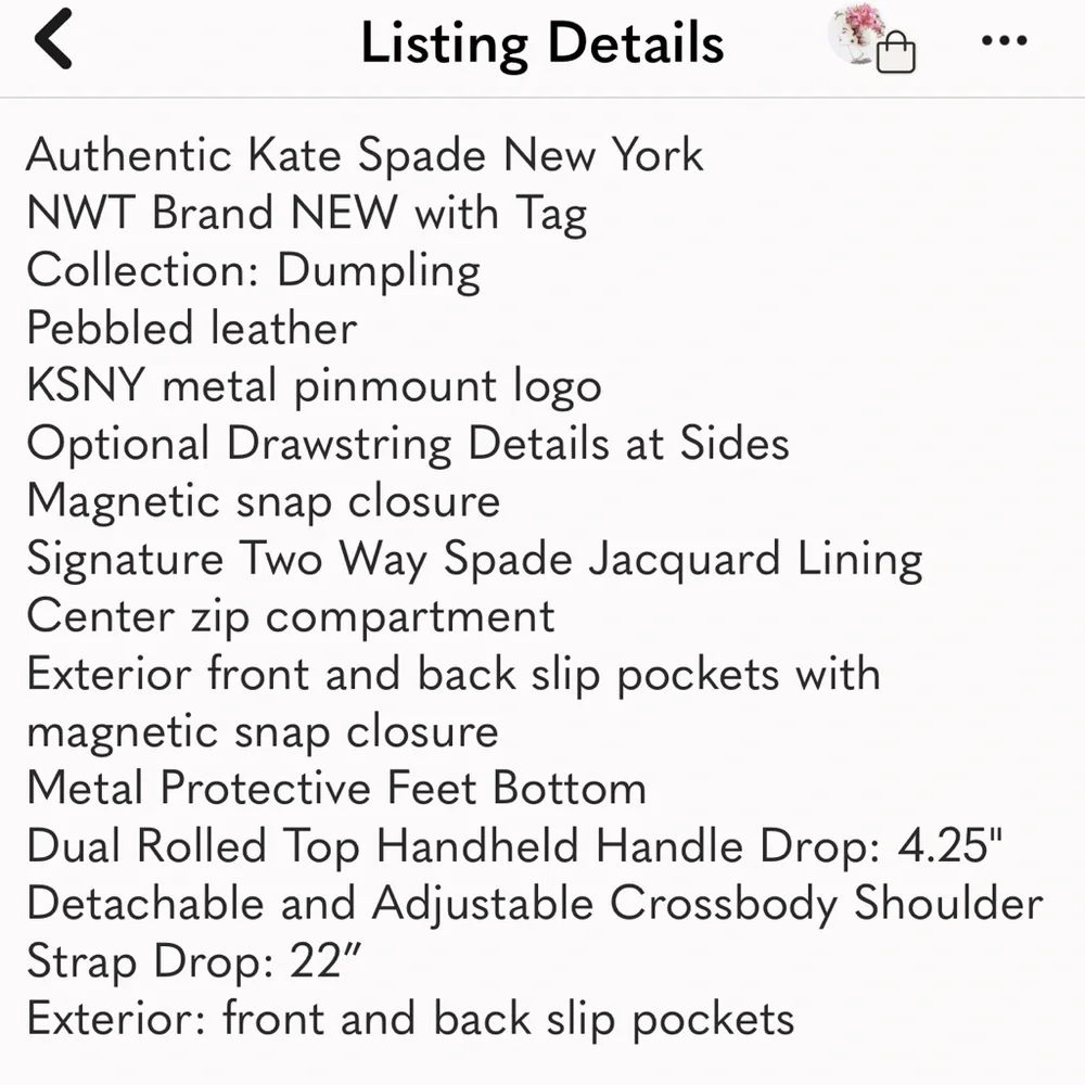 Kate Spade Small Dumpling Burgundy Satchel - Picture 15 of 15